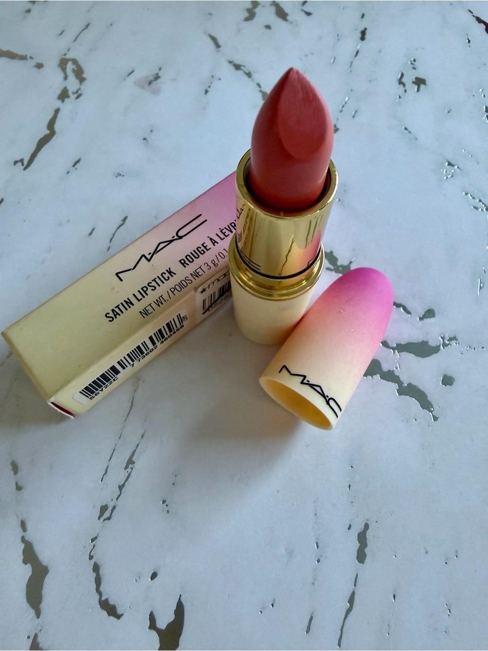 BNIB LIMITED EDITION MAC Cosmetics Satin Lipstick - Peachy New Year